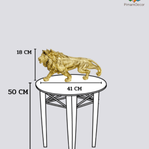 ของตกแต่ง สิงโตสีทอง ตั้งโต๊ะ 18cm