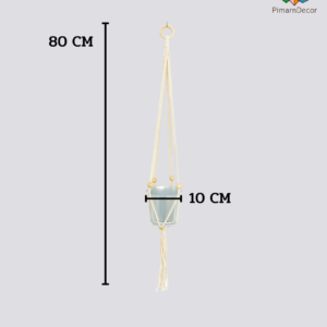 เชือกแขวนกระถาง ที่แขวนกระถาง และกระถางอลูมิเนียม ยาว 80 CM