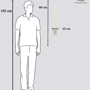 เชือกแขวนกระถาง ที่แขวนกระถาง และกระถางอลูมิเนียม ยาว 80 CM